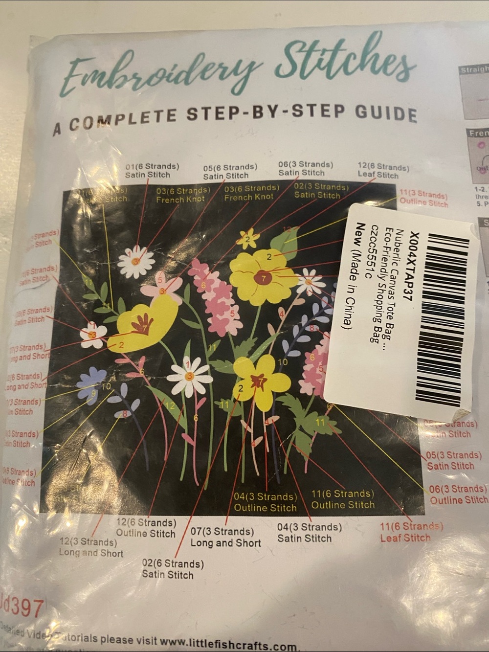 NIP Embroidery Stitches, a Complete Step-by-Step Guide Kit